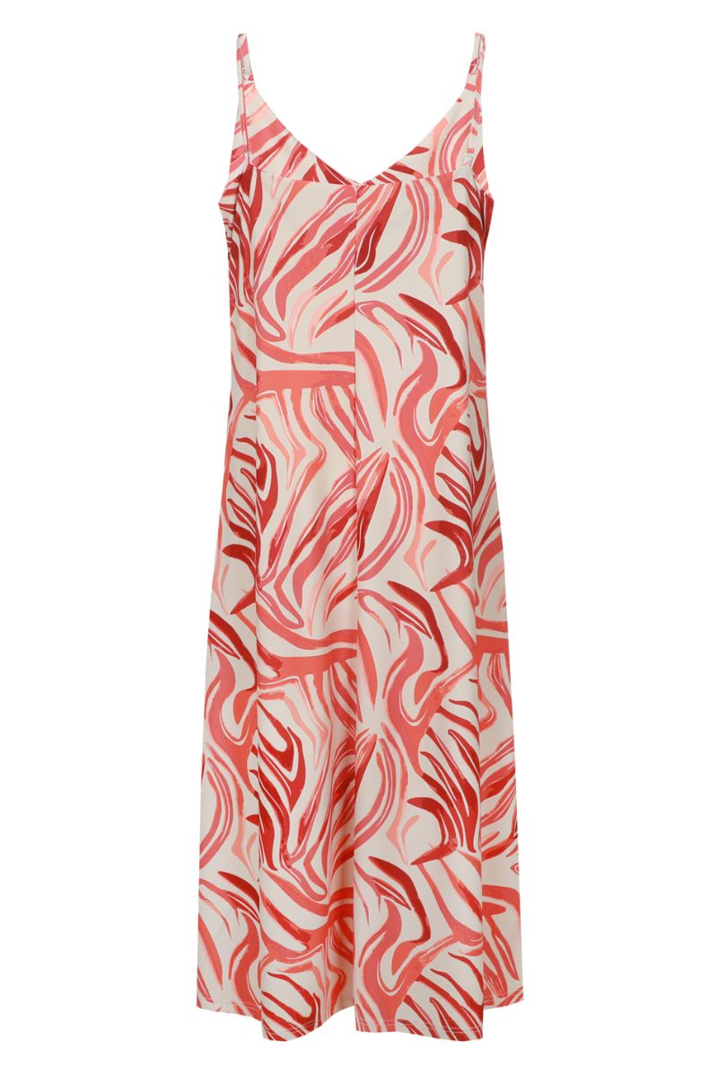 G-maxx Thyra Dress Sand/Cranberry | G-maxx Zomercollectie